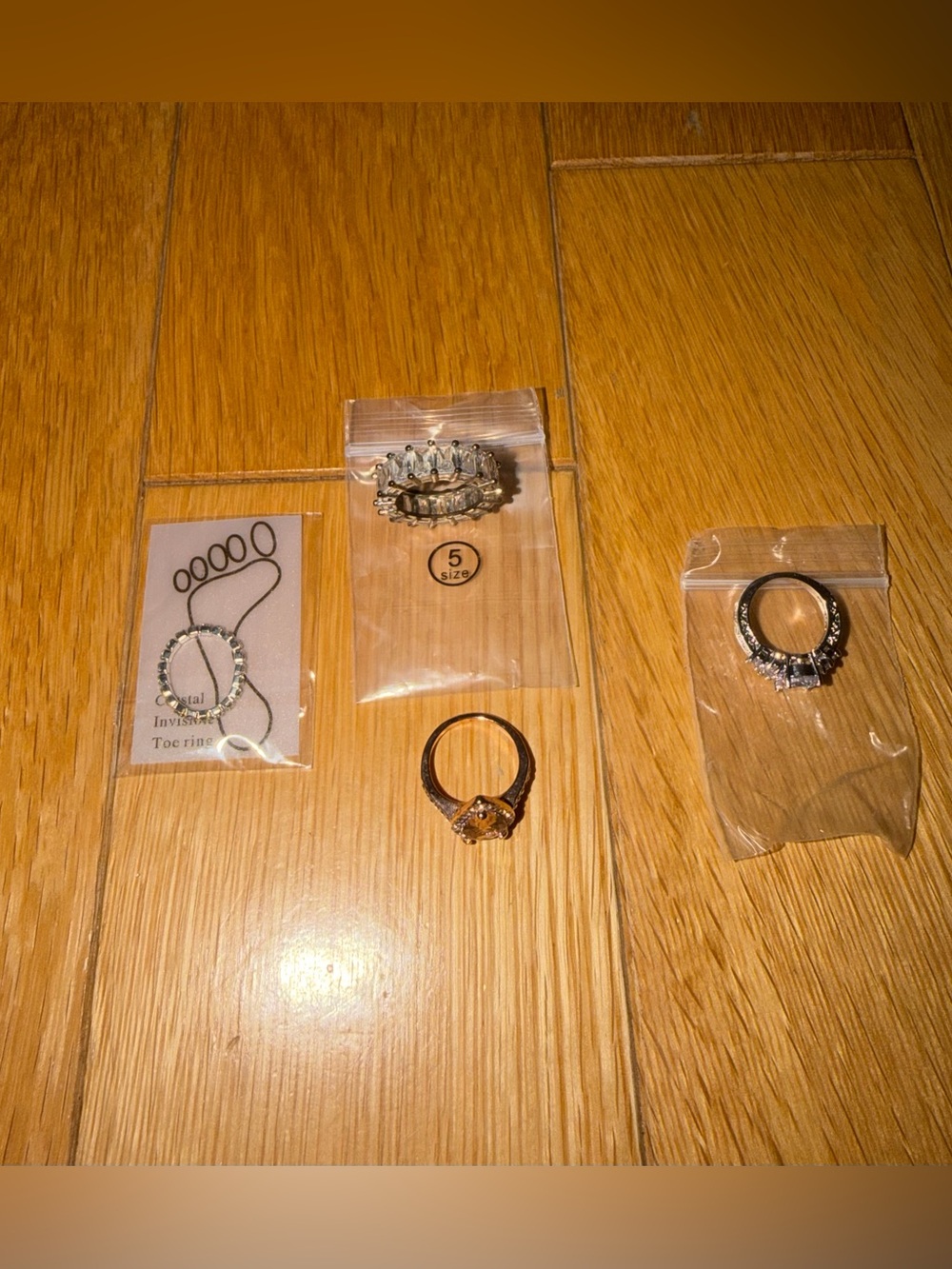 bundle of 4 new rings